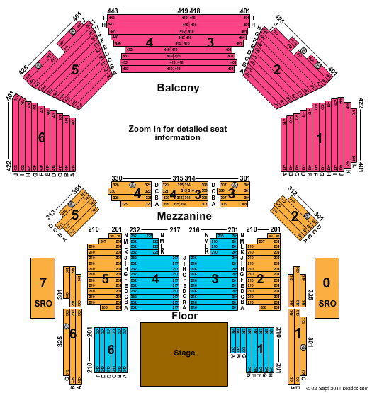 Austin City Limits Live At The Moody Theater Seating Chart